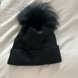 Adrienne Landau metallic beanie